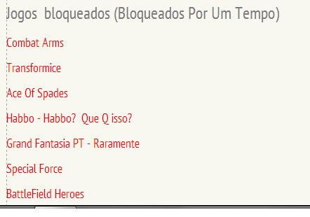 Importante!  (jogos ....) 